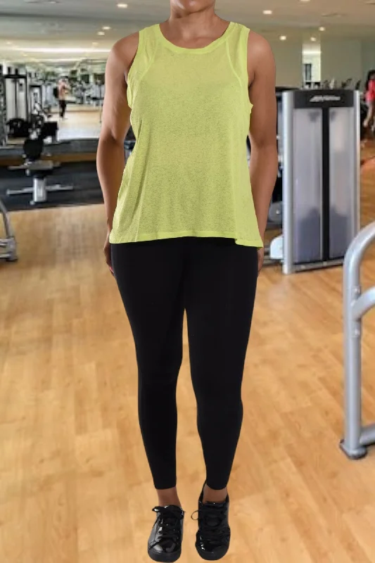 Year-End Sale Lemon Activewear Slit Vest