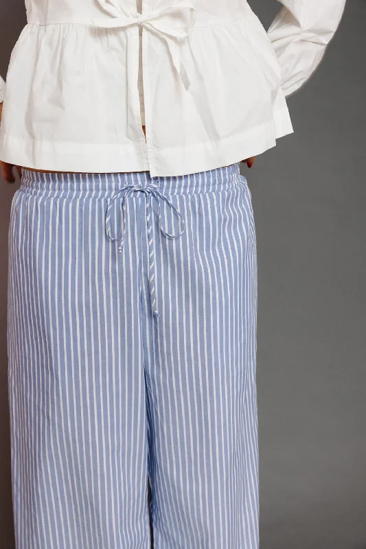 Limited Stock Steph Pant in Sky/Ivory